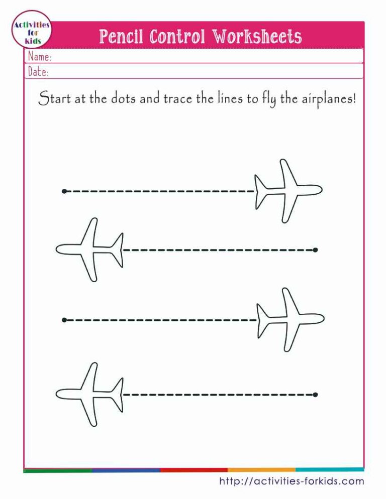 Pencil control worksheets pdf free download