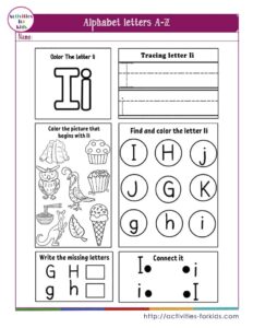 Free Alphabet and Letter Worksheets to Print for Kids