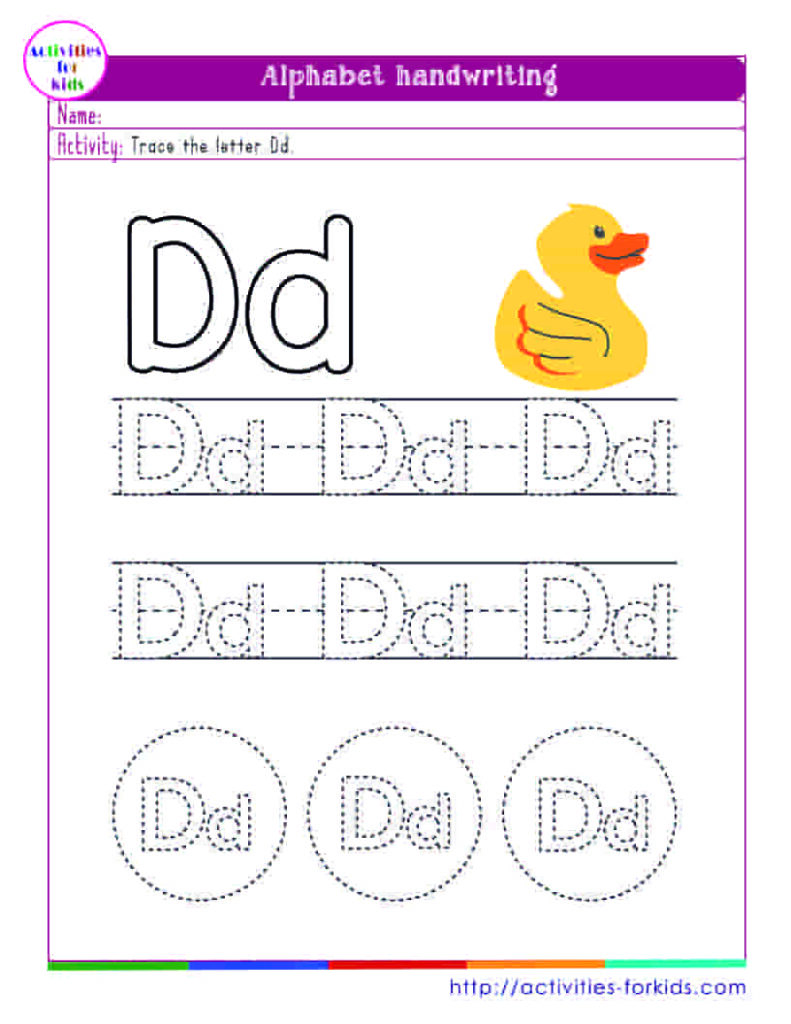 Alphabet handwriting worksheets a to z free printables