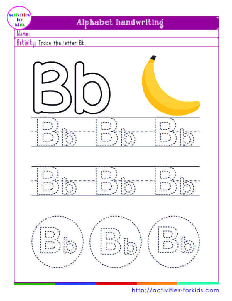 Alphabet handwriting worksheets a to z pdf