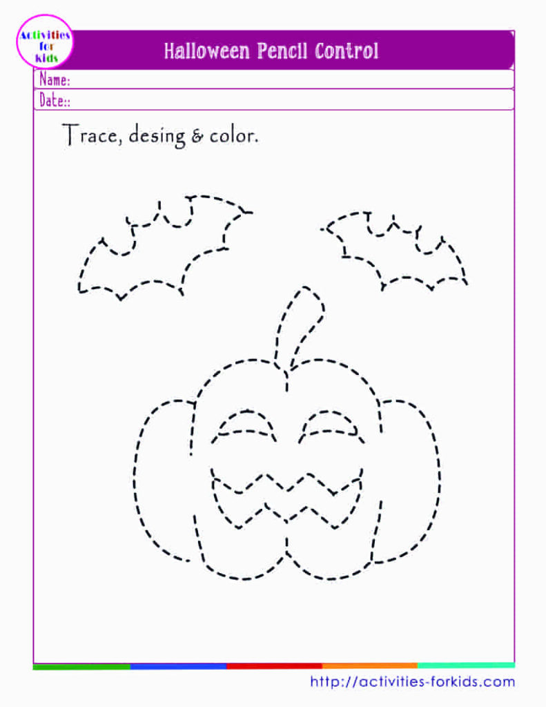 Halloween Pencil Control Practice