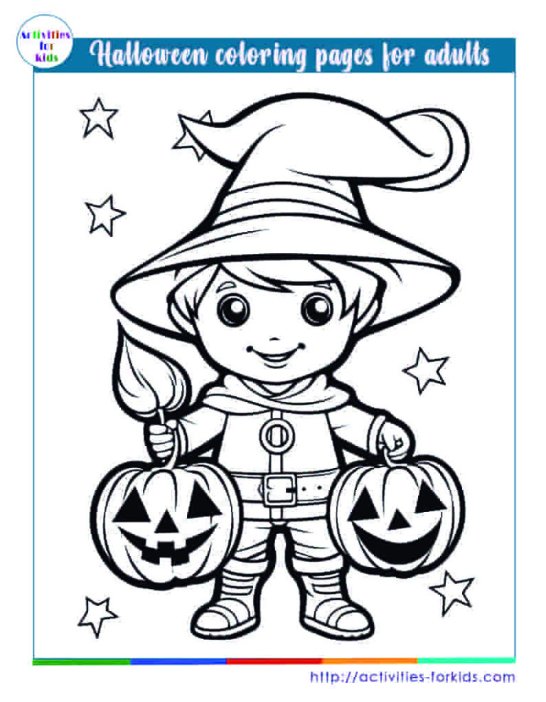 Halloween Coloring Pages For Adults Free PDF Printable
