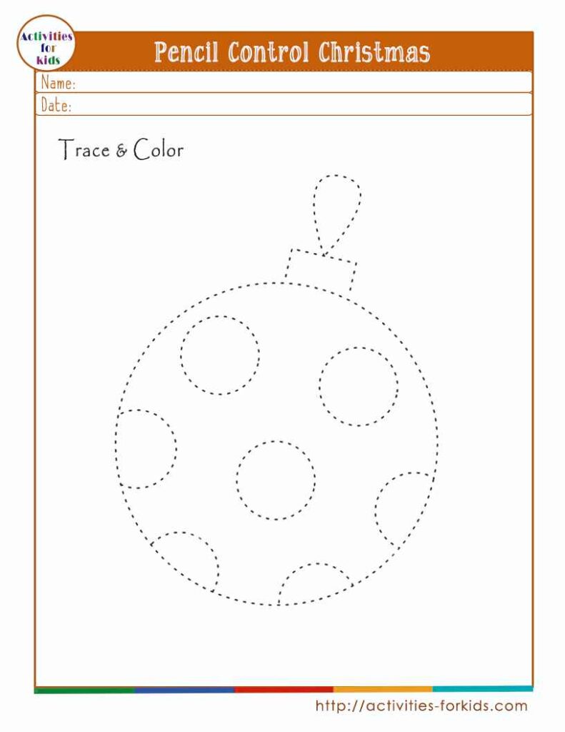Pencil control christmas pdf 