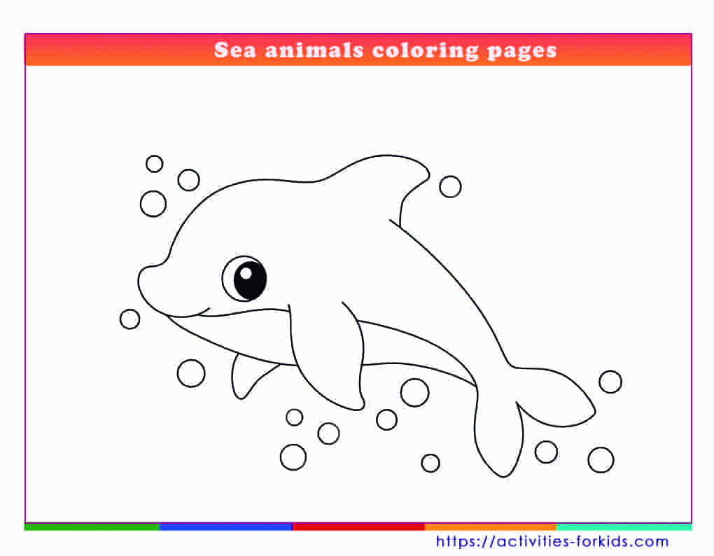 Sea Animals Coloring Pages Pdf Printable Free