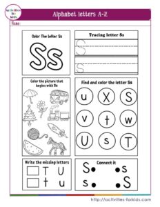 Free Alphabet and Letter Worksheets to Print for Kids