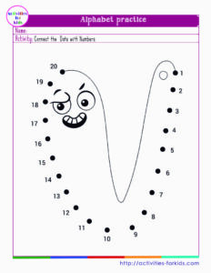 Alphabet Dot to Dot Worksheets (Free printables)